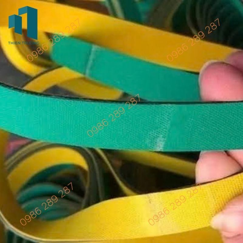 Dây Đai Dẹt Xanh Vàng 5 mm